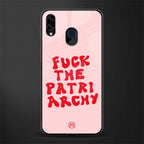 fuck the patriarchy glass case for samsung galaxy m10s image