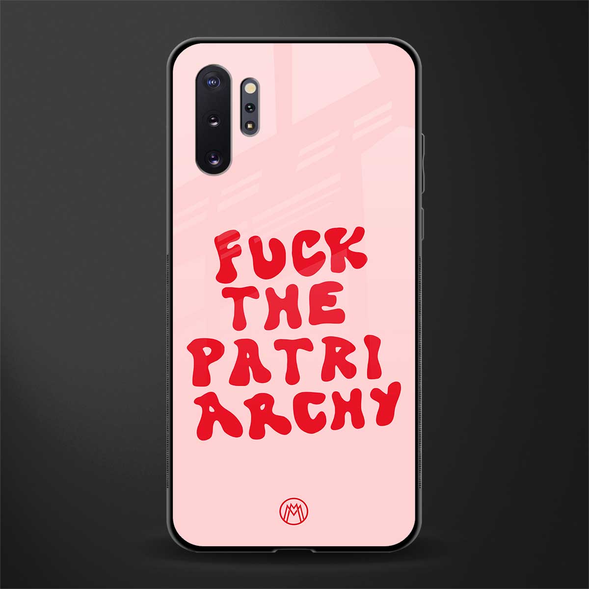 fuck the patriarchy glass case for samsung galaxy note 10 plus image