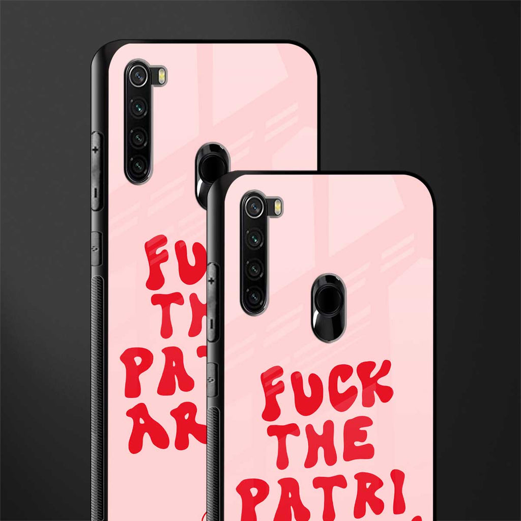 fuck the patriarchy glass case for redmi note 8 image-2