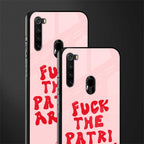 fuck the patriarchy glass case for redmi note 8 image-2