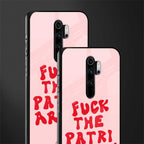 fuck the patriarchy glass case for redmi note 8 pro image-2