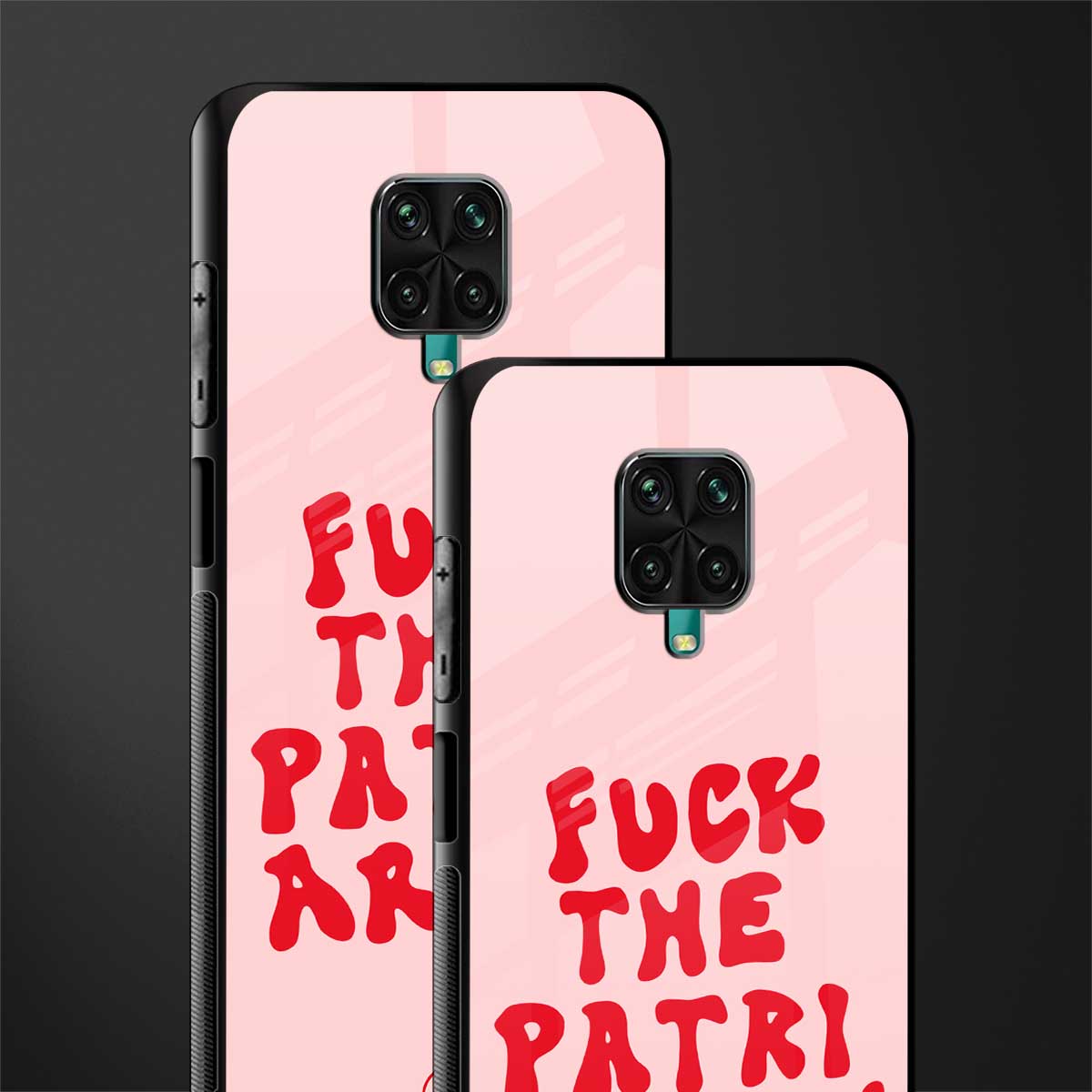 fuck the patriarchy glass case for poco m2 pro image-2