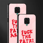 fuck the patriarchy glass case for redmi note 9 pro image-2