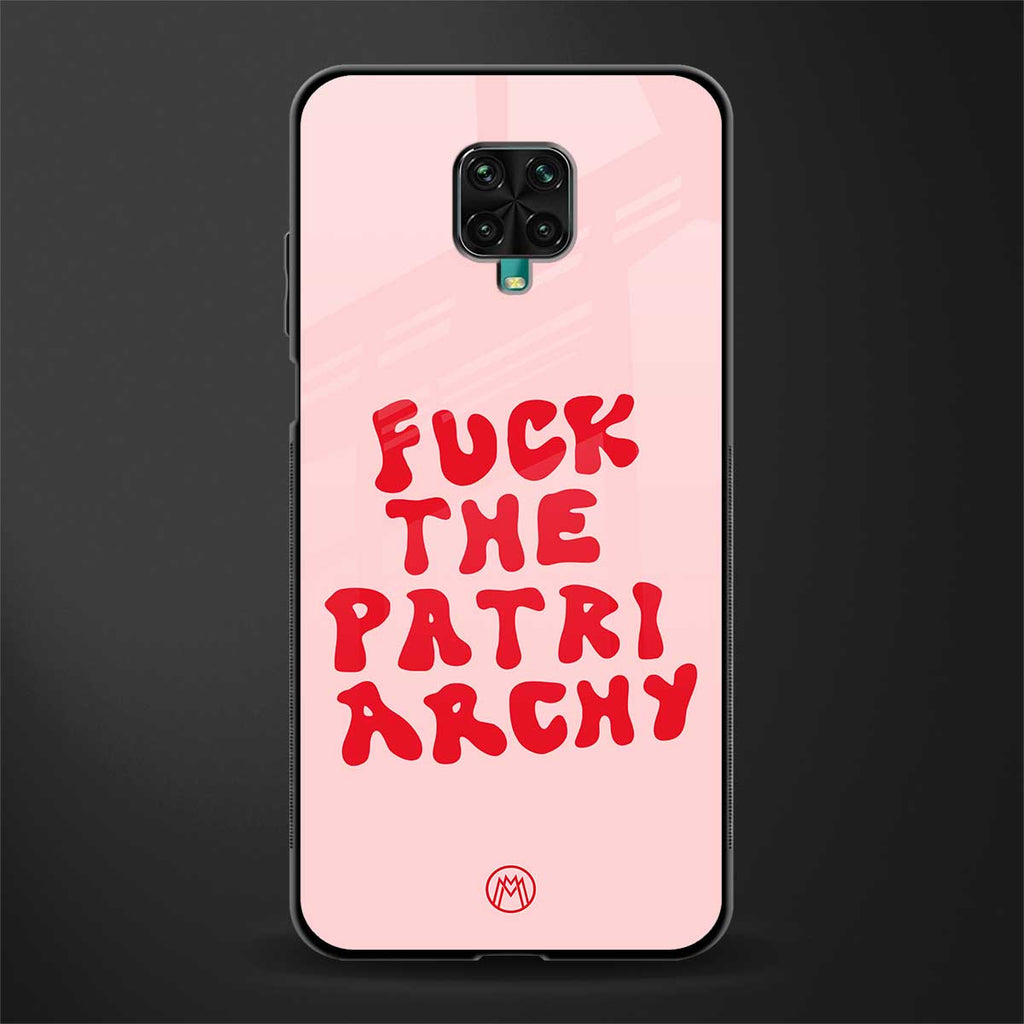 fuck the patriarchy glass case for poco m2 pro image