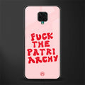 fuck the patriarchy glass case for poco m2 pro image
