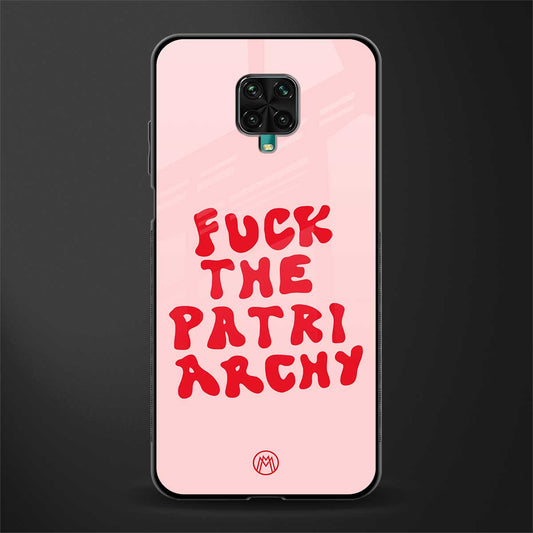 fuck the patriarchy glass case for poco m2 pro image
