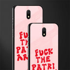 fuck the patriarchy glass case for redmi 8a image-2