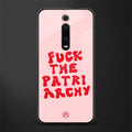 fuck the patriarchy glass case for redmi k20 pro image
