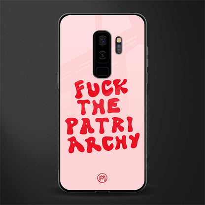 fuck the patriarchy glass case for samsung galaxy s9 plus image