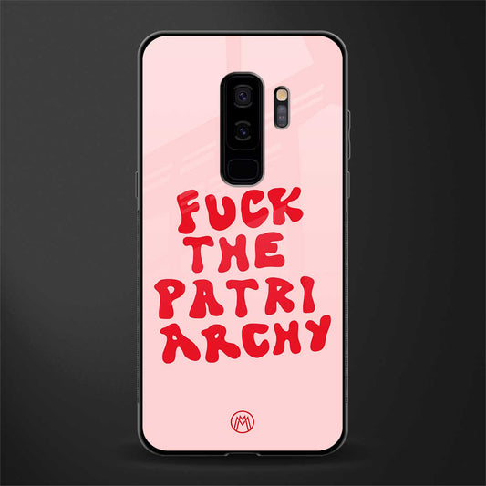 fuck the patriarchy glass case for samsung galaxy s9 plus image
