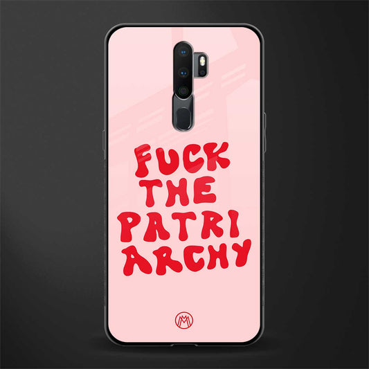 fuck the patriarchy glass case for oppo a9 2020 image
