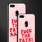 fuck the patriarchy glass case for oppo a7 image-2