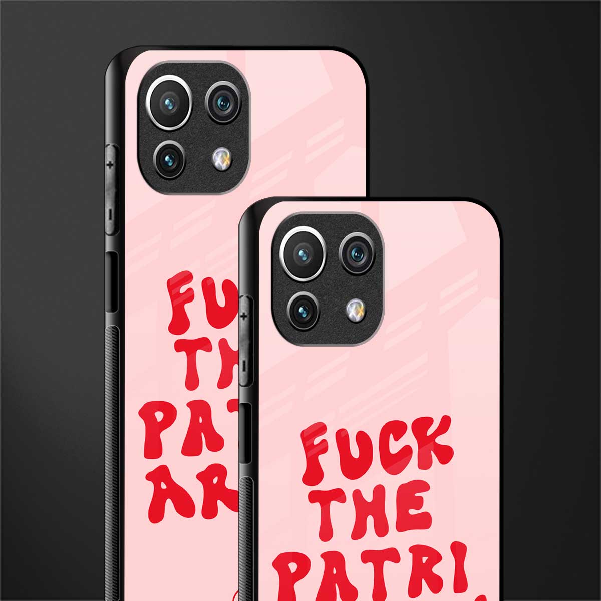 fuck the patriarchy glass case for mi 11 lite image-2