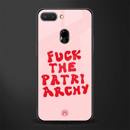 fuck the patriarchy glass case for oppo a5 image