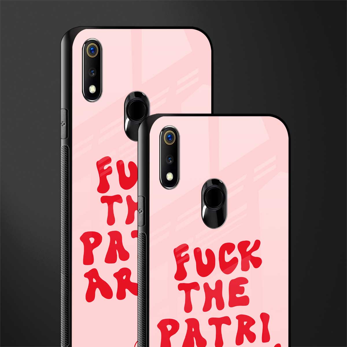 fuck the patriarchy glass case for realme 3 pro image-2