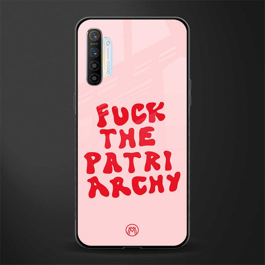 fuck the patriarchy glass case for realme xt image