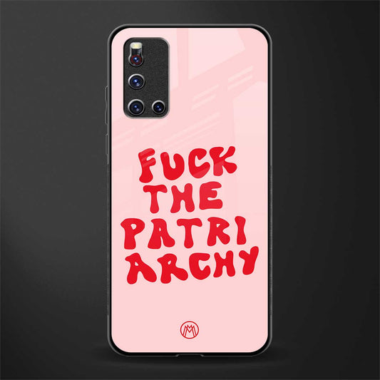 fuck the patriarchy glass case for vivo v19 image