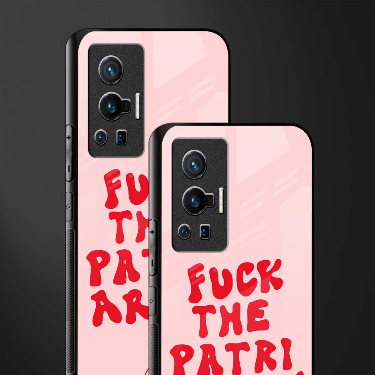 fuck the patriarchy glass case for vivo x70 pro image-2