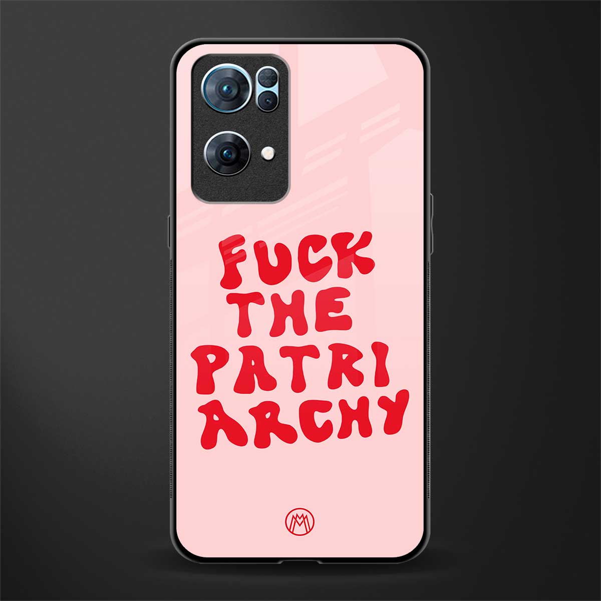 fuck the patriarchy glass case for oppo reno7 pro 5g image