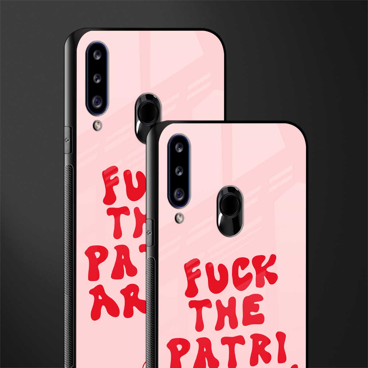 fuck the patriarchy glass case for samsung galaxy a20s image-2