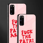 fuck the patriarchy glass case for samsung galaxy s20 image-2