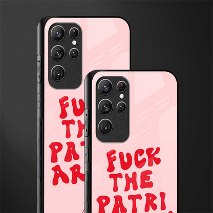 fuck the patriarchy glass case for samsung galaxy s22 ultra 5g image-2