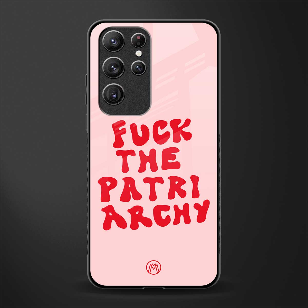 fuck the patriarchy glass case for samsung galaxy s22 ultra 5g image