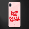 fuck the patriarchy glass case for vivo y91i image