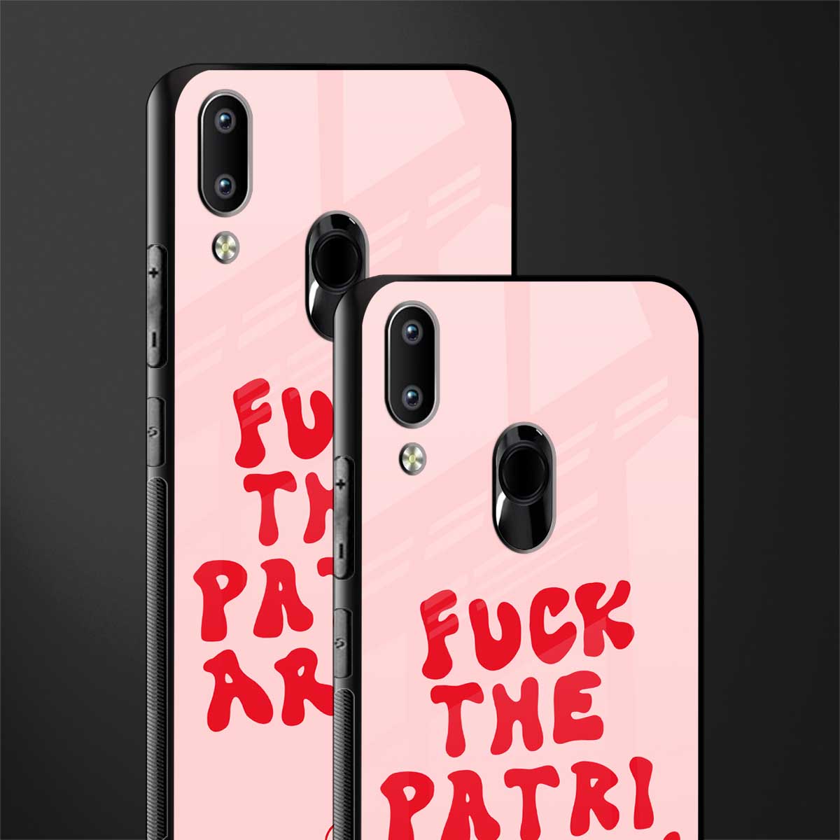 fuck the patriarchy glass case for vivo y91 image-2