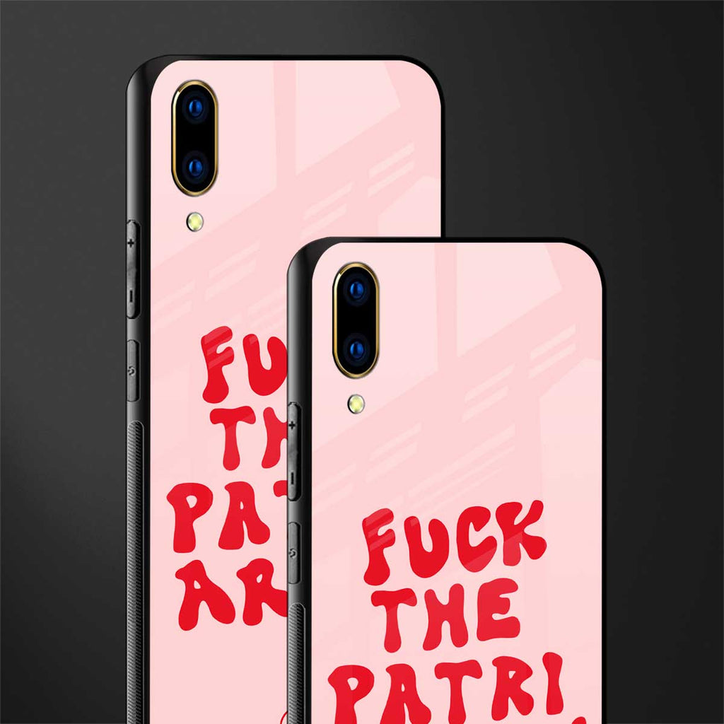 fuck the patriarchy glass case for vivo v11 pro image-2