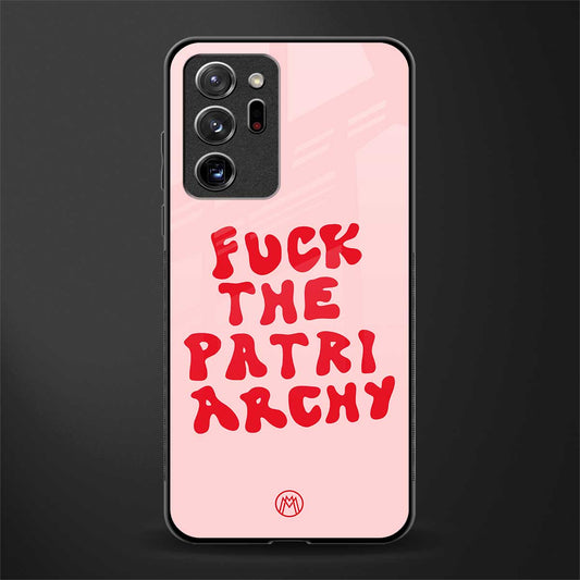 fuck the patriarchy glass case for samsung galaxy note 20 ultra 5g image