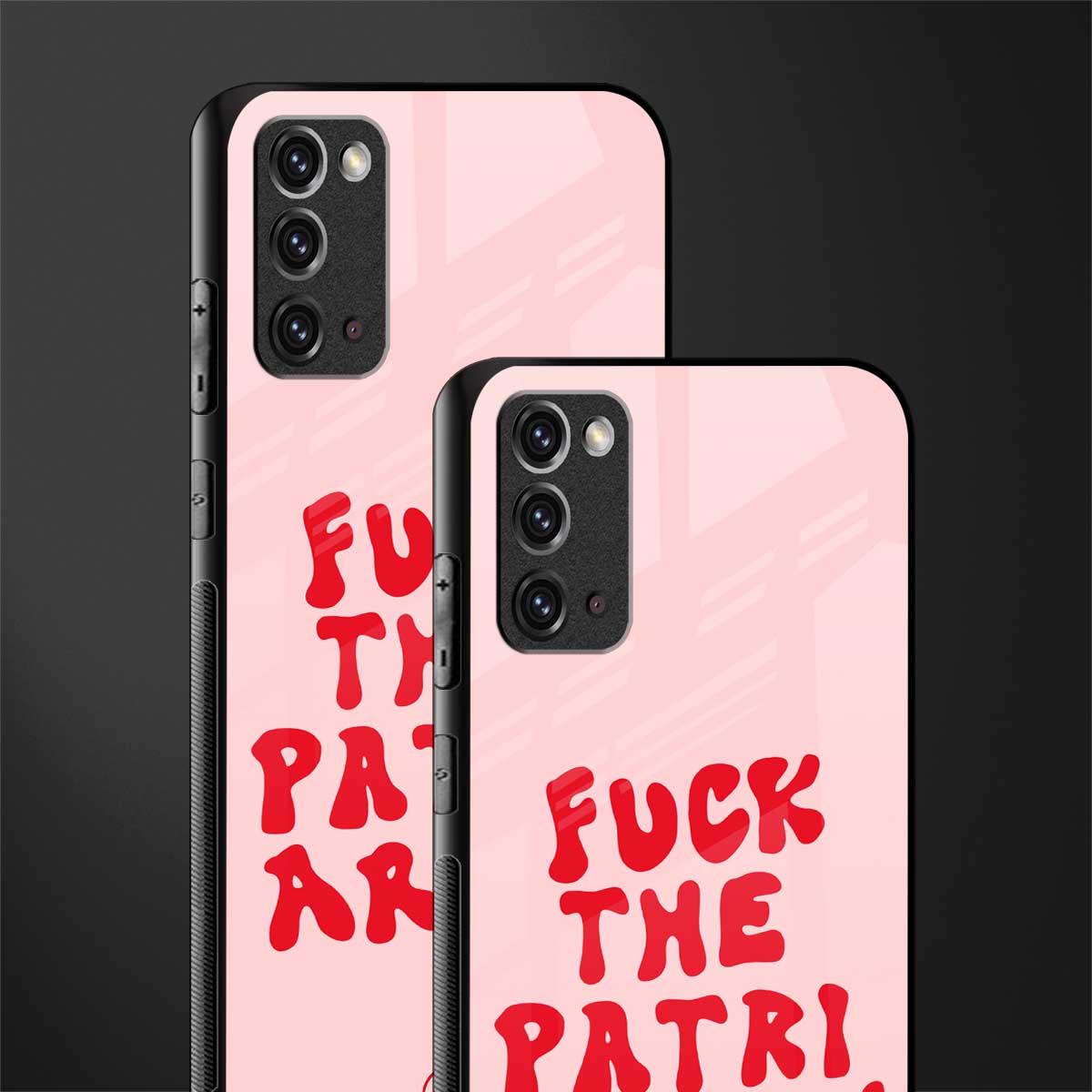 fuck the patriarchy glass case for samsung galaxy note 20 image-2