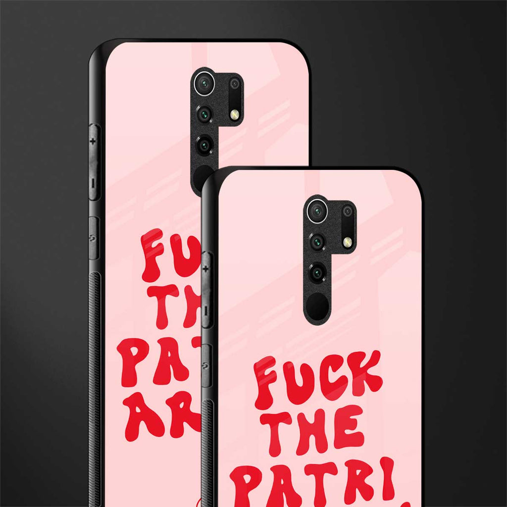 fuck the patriarchy glass case for redmi 9 prime image-2