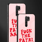 fuck the patriarchy glass case for redmi 9 prime image-2
