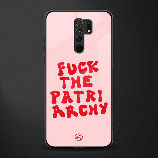 fuck the patriarchy glass case for poco m2 image