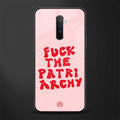 fuck the patriarchy glass case for realme x2 pro image