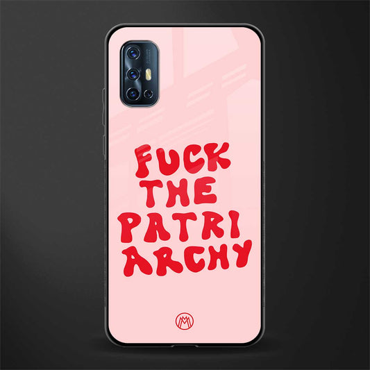 fuck the patriarchy glass case for vivo v17 image