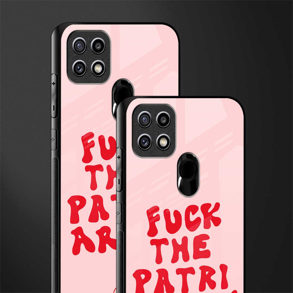 fuck the patriarchy glass case for oppo a15s image-2