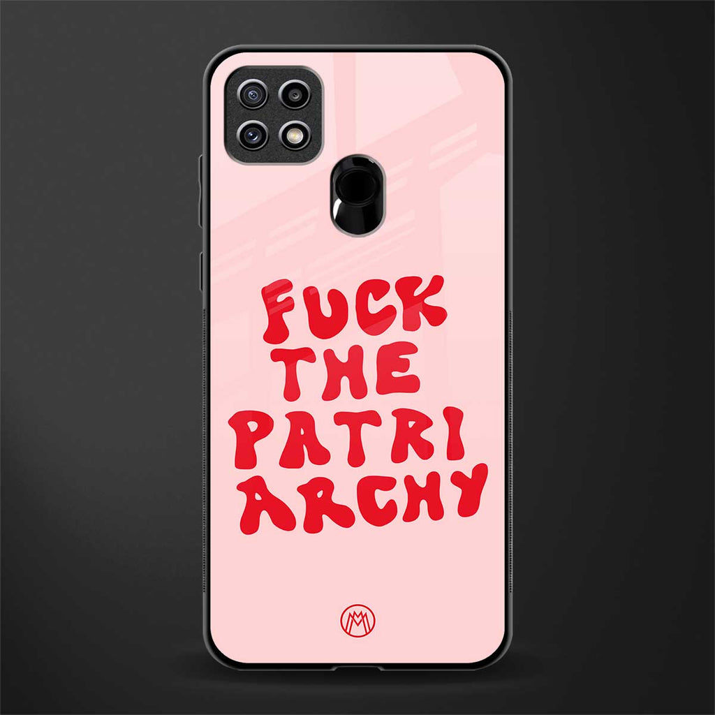 fuck the patriarchy glass case for oppo a15s image