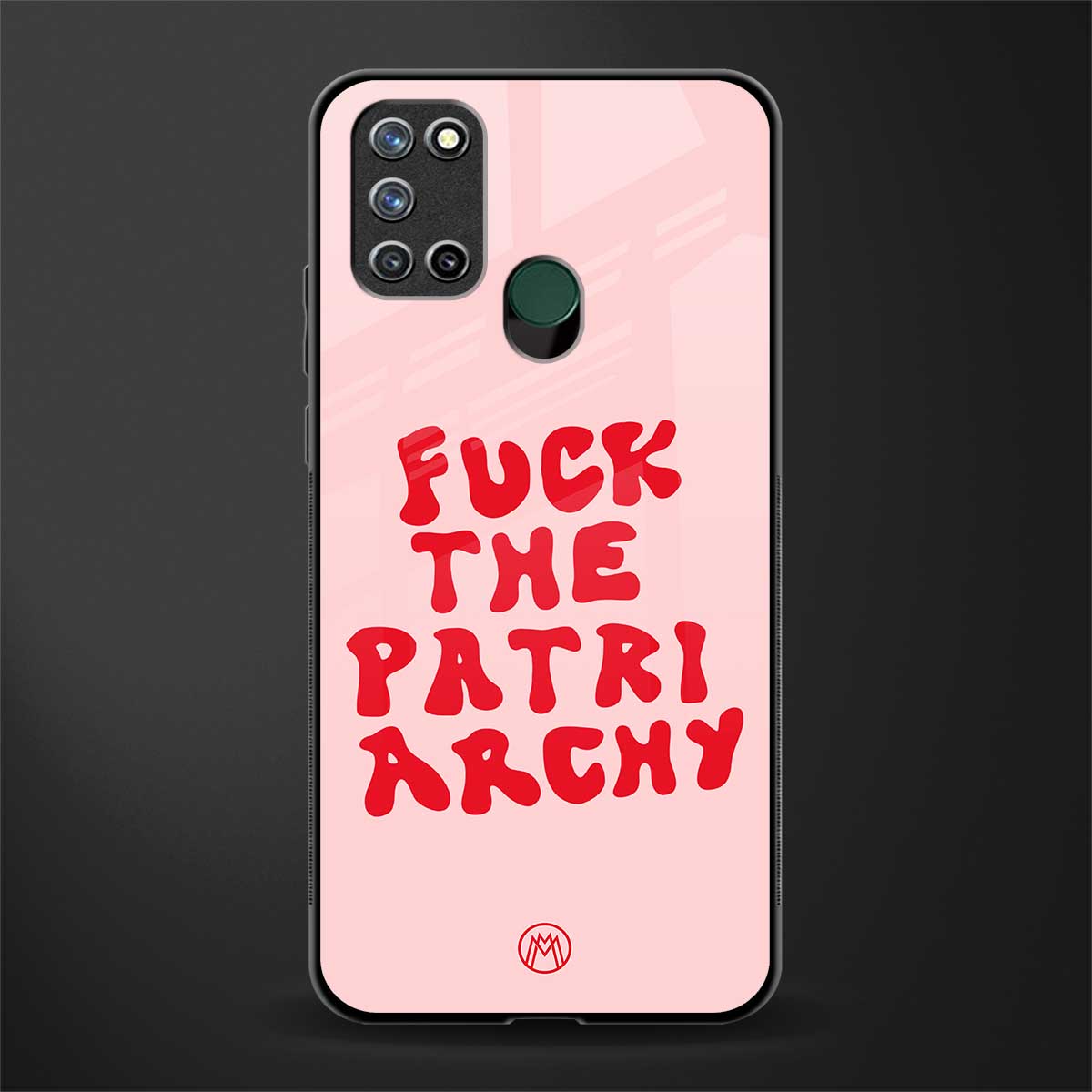 fuck the patriarchy glass case for realme 7i image