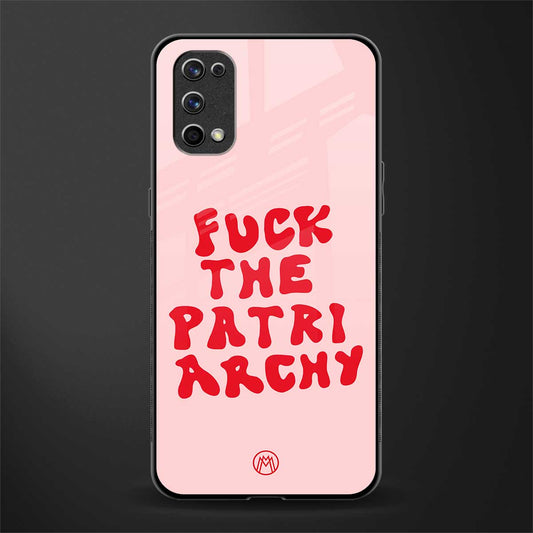 fuck the patriarchy glass case for realme 7 pro image