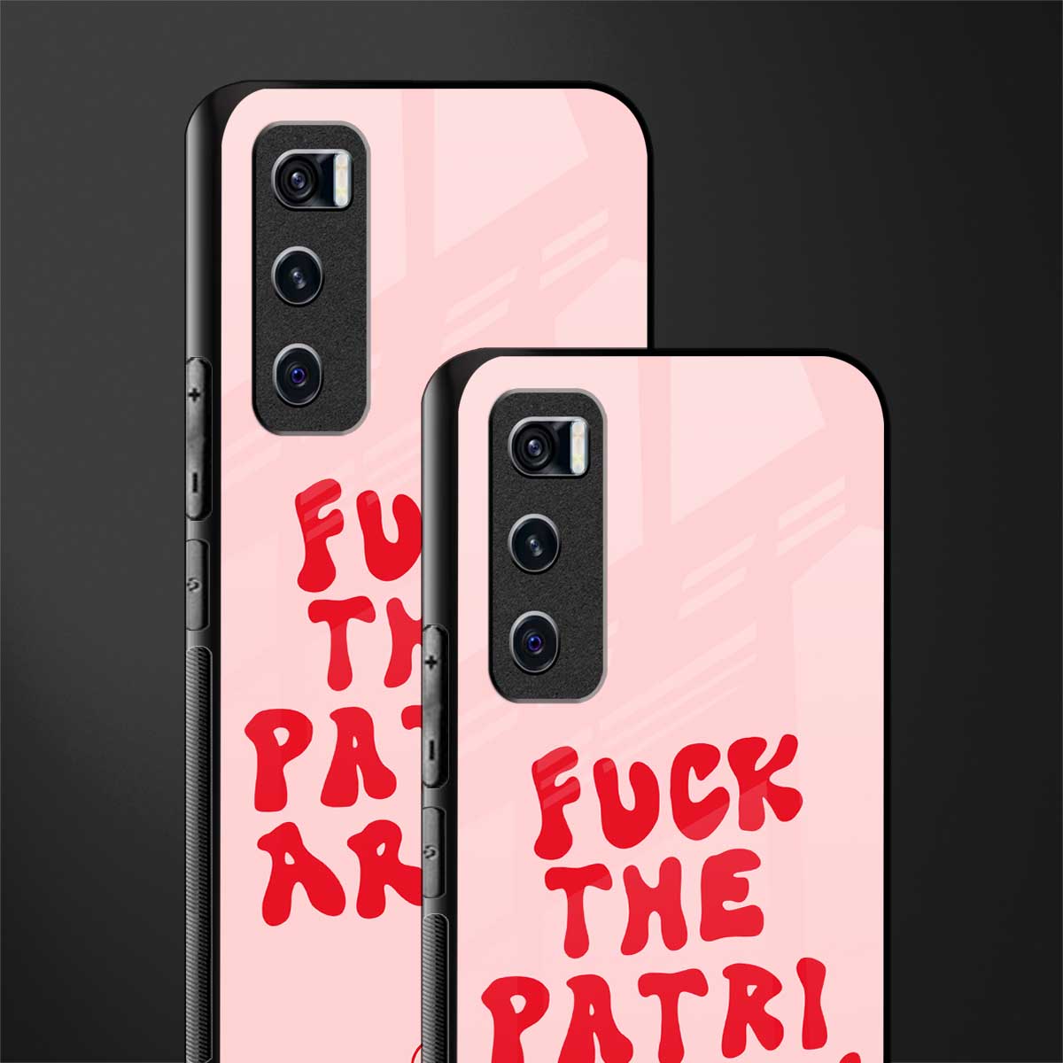 fuck the patriarchy glass case for vivo v20 se image-2