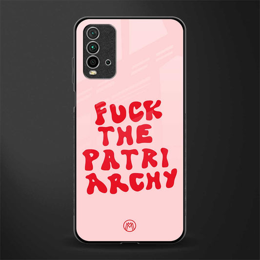 fuck the patriarchy glass case for redmi 9 power image