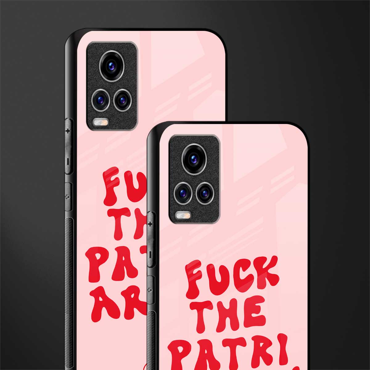 fuck the patriarchy glass case for vivo v20 pro image-2