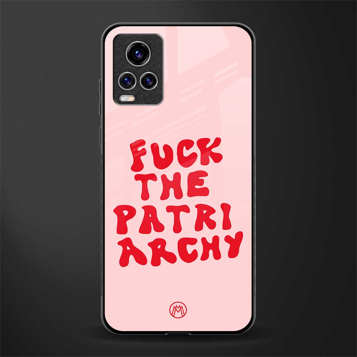 fuck the patriarchy glass case for vivo v20 pro image