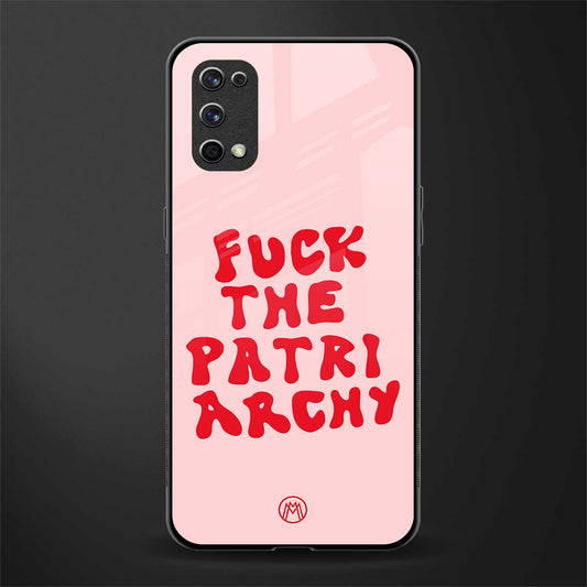 fuck the patriarchy glass case for realme x7 pro image