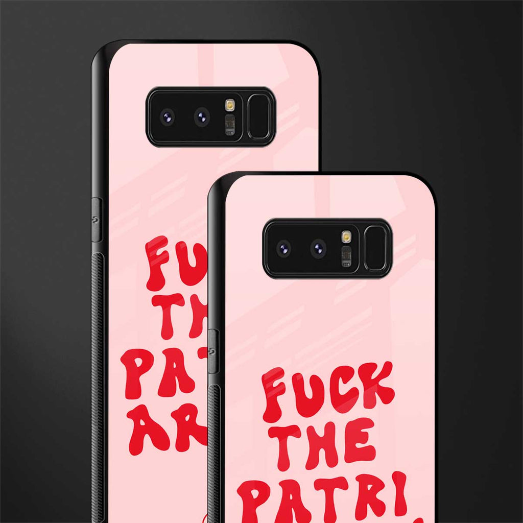 fuck the patriarchy glass case for samsung galaxy note 8 image-2
