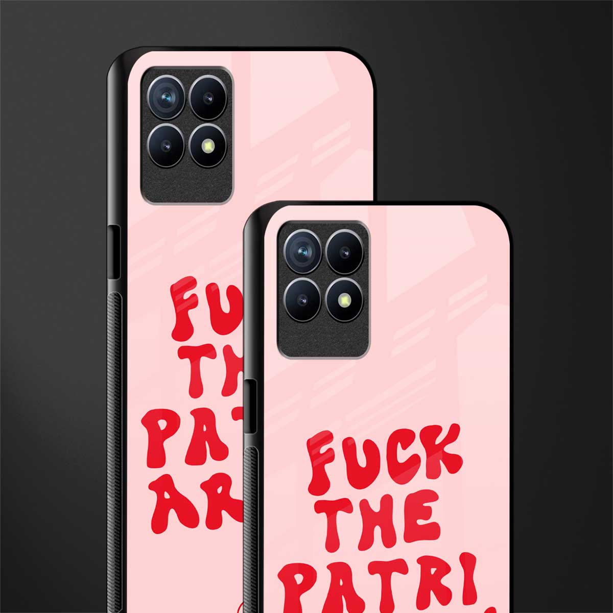 fuck the patriarchy glass case for realme narzo 50 image-2