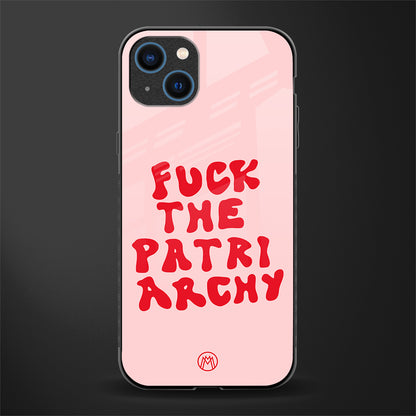 fuck the patriarchy glass case for iphone 14 image