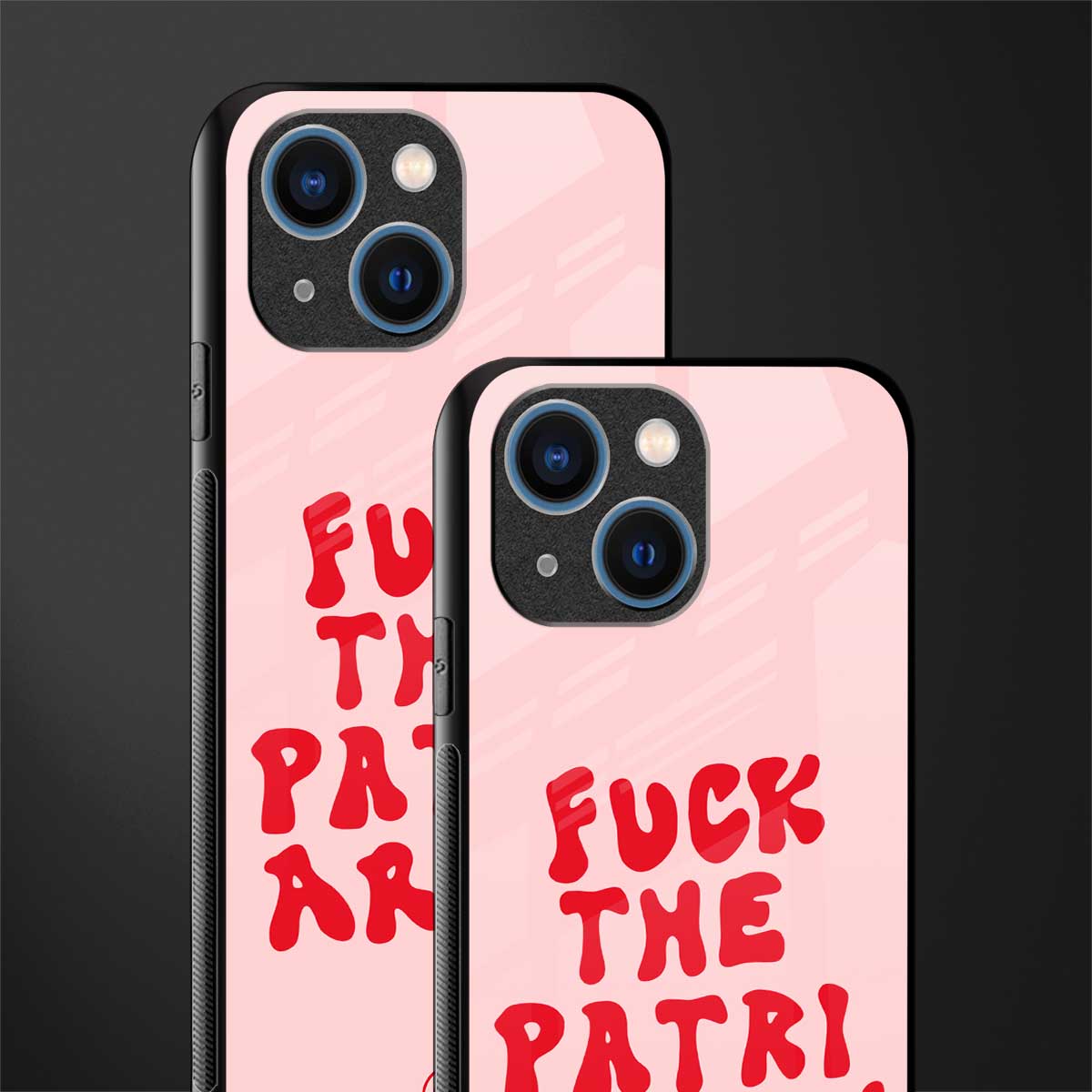 fuck the patriarchy glass case for iphone 13 mini image-2